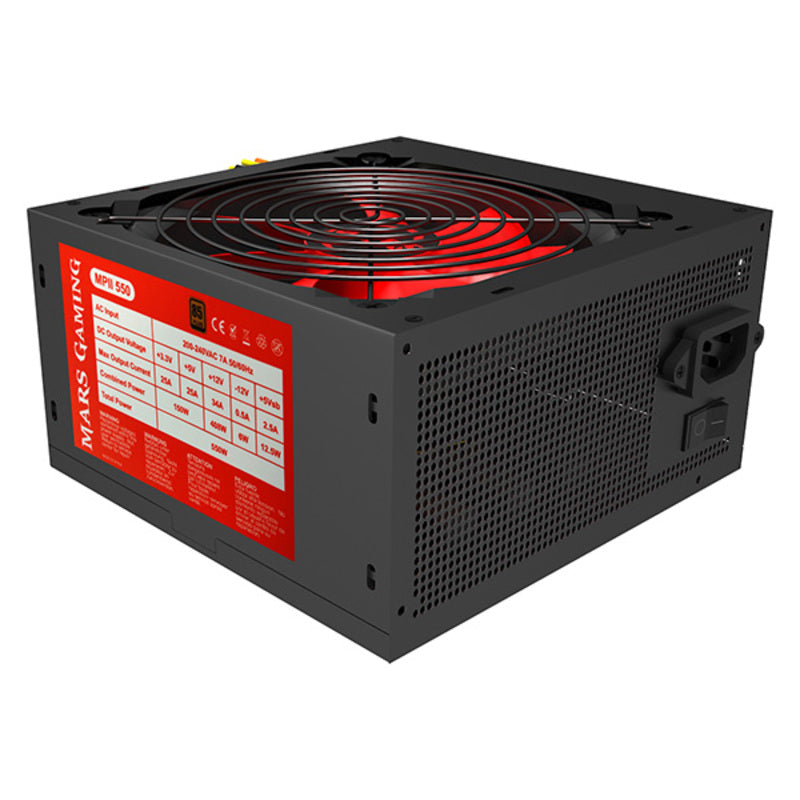 Mars Gaming MPII550 550W noir rouge noir (reconditionné a)