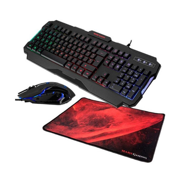 Game Pack Mars Gaming MCP118 USB 2.0 4000 DPI RGB 3 PCS (portugués)