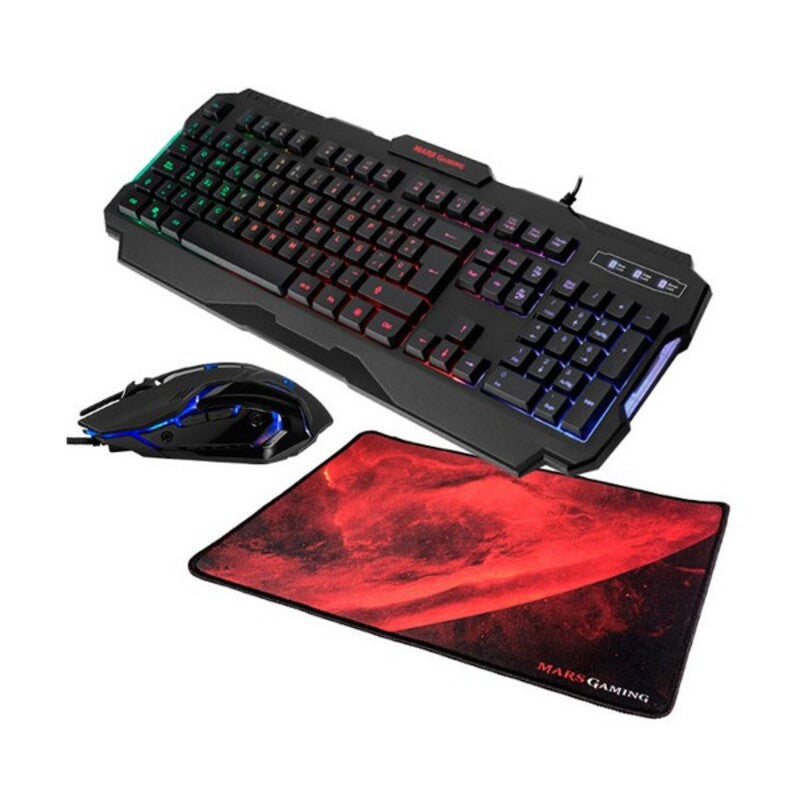 Game Pack Mars Gaming MCP118 USB 2.0 4000 DPI RGB 3 PCS (portugués)