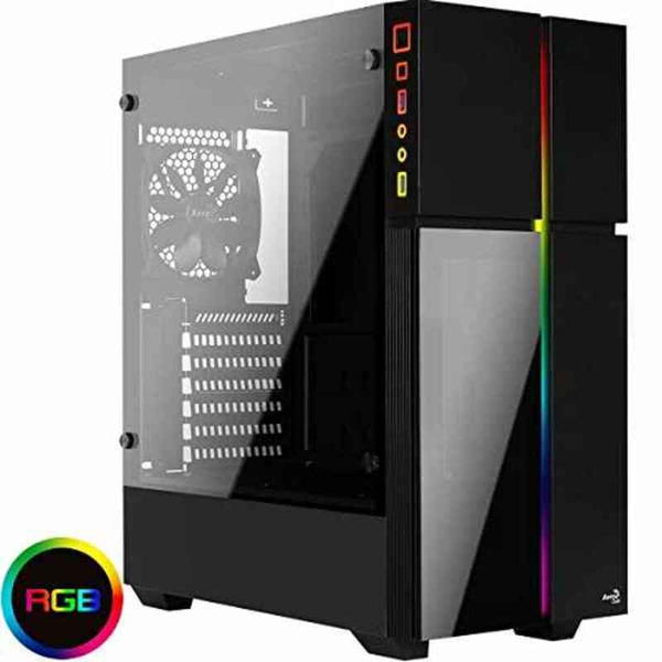 Semitorre Case ATX Aerocool Playaxl LED RGB Schwarz