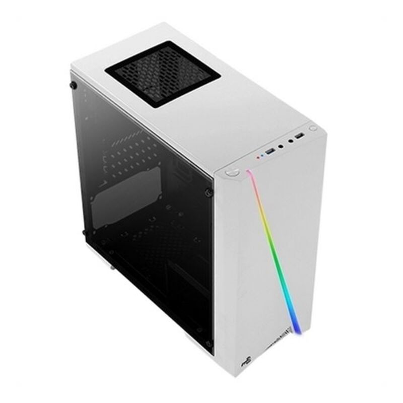 Minitor Case Micro ATX / ITX Aerocool RGB White LED (rénové D)