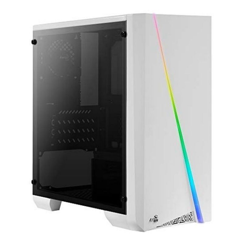 Minitor Case Micro ATX / ITX Aerocool RGB White LED (rénové D)