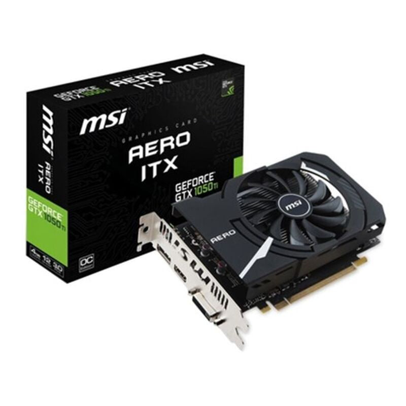 Scheda Grafica Gaming MSI GEFORCE GTX 1050 TI AERO ITX 4 GB GDDR5