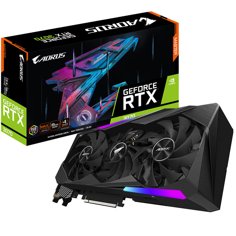 Gigabyte RTX 3070 Aorus Master 8 Go GDDR6 Carte graphique Ultra HD 8K 8K