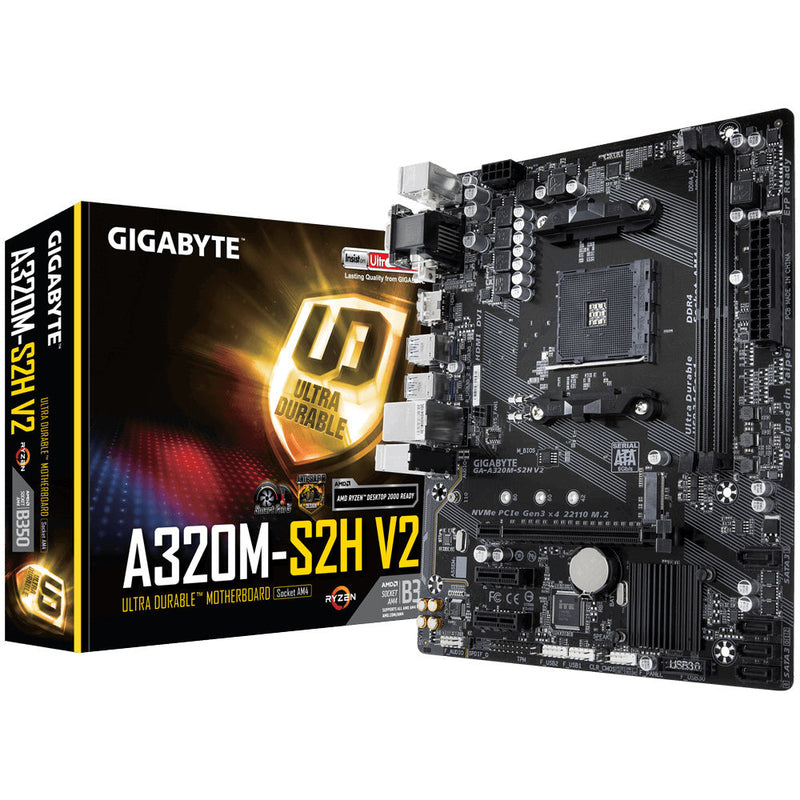 Gigabyte A320M-S2H Matx Am4 Carte mère