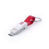 Portachiavi con Cavo Micro USB Tipo C e Lightning 145969