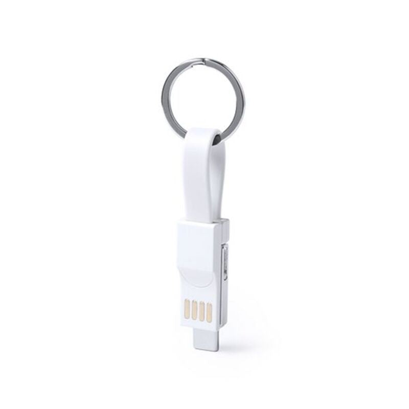 Portachiavi con Cavo Micro USB Tipo C e Lightning 145969