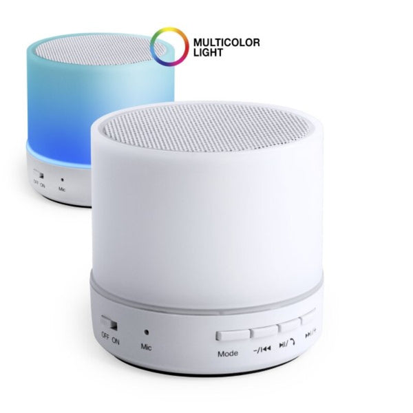 Altoparlante Bluetooth con Lampada LED 146086 USB 3W Bianco