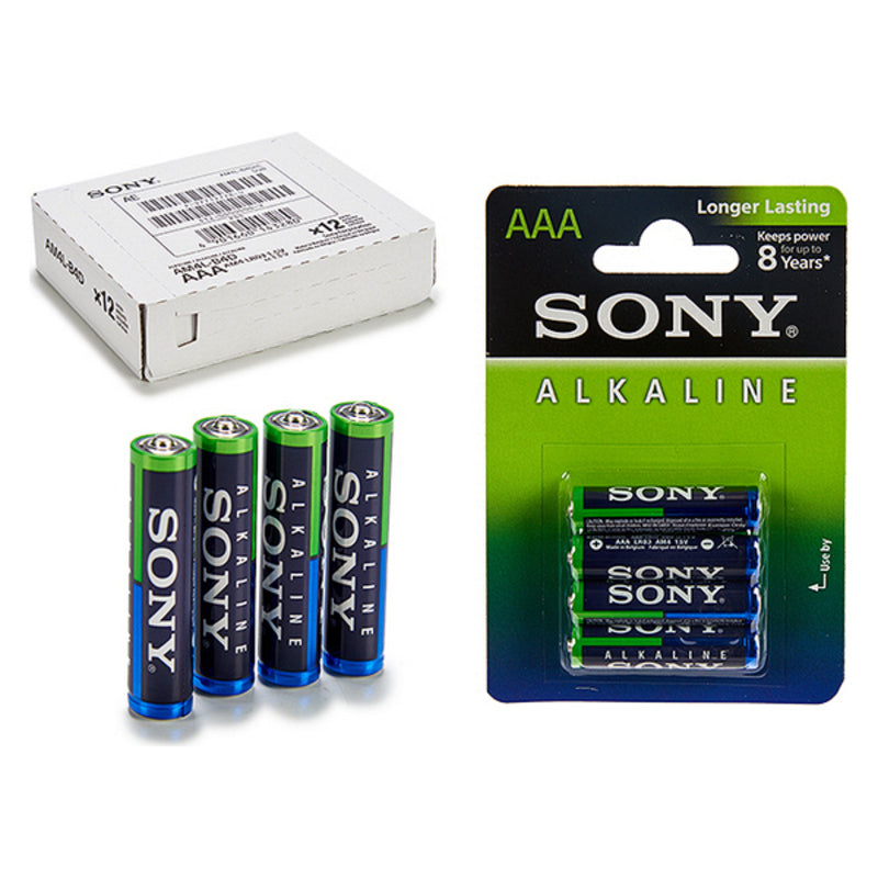 Alkaline LR03 Sony AAA -Batterien (4 PCs)