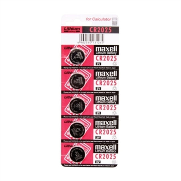 Lithium -Knopf -Batterien Maxell CR2025 3V (5pcs)