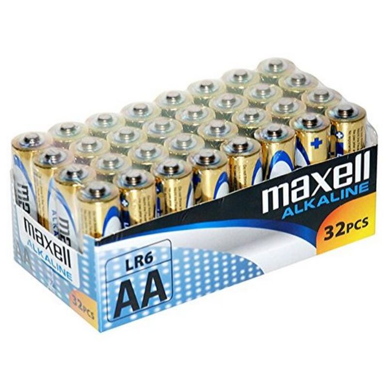 Alkal -Batterien Maxell MXBLR06P32 LR06 AA 1,5 V (32 PCs) (AA)