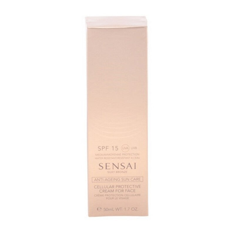 Protezione Solare Viso Sensai Cellular Protective Kanebo Spf 15 (50 ml) (Donna) (Unisex) (50 ml)