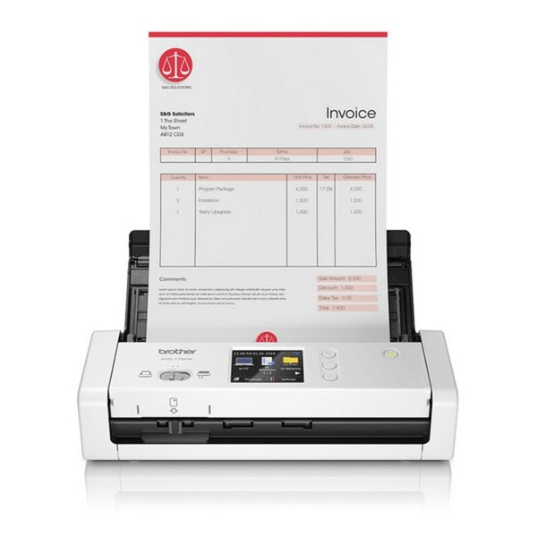 Scanner Portatile Duplex Wi-Fi Color Brother ADS1700WUN1          7,5 ppm 1200 dpi