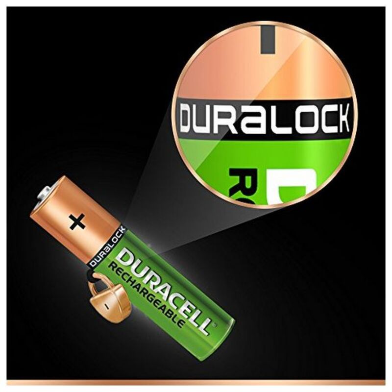 Duracell Durdllr03p4b HR03 AAA 800 MAH (4 PCs) wiederaufladbare Batterien