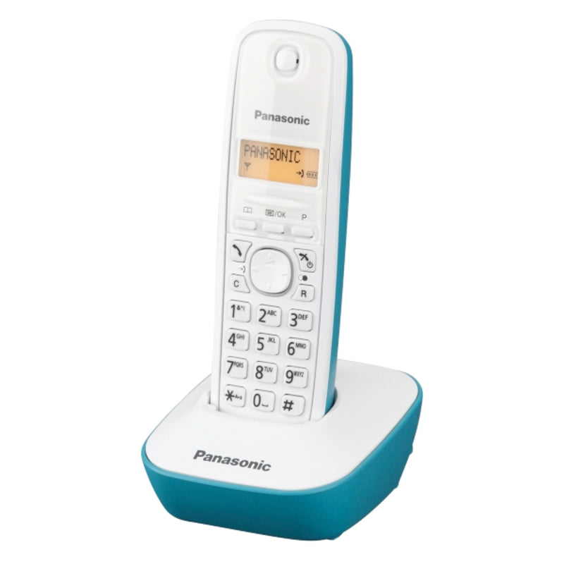 Téléphone sans fil Panasonic Corp. KX-TG1611SPC DECT WHITE TURQUISE AMBER