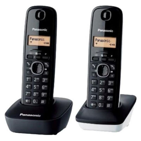 Telefono Senza Fili Panasonic Corp. KX-TG1612SP1 Bianco Nero (2 pcs)