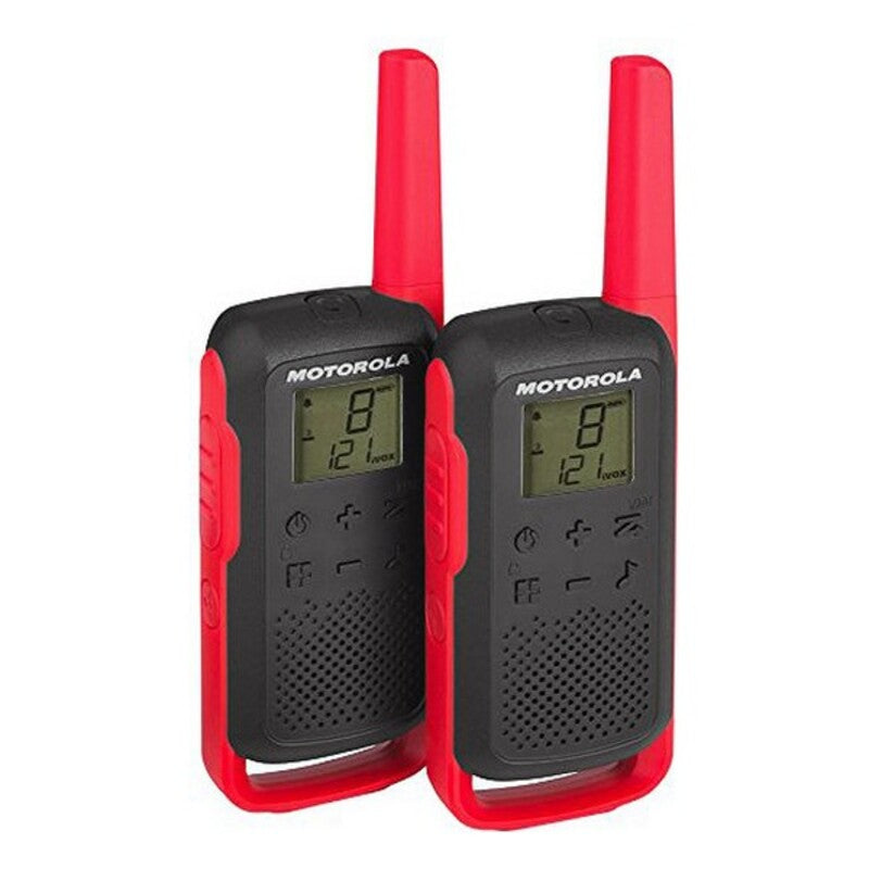 Walkie-Talkie Motorola T62 LCD 8 Km (2 pcs) Schwarz Rot