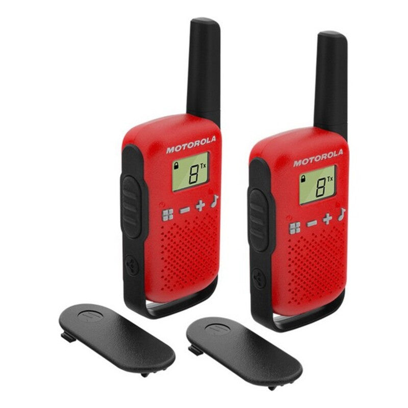 Walkie-Talkie Motorola T42 PMR446 1,3" LCD 4 km Rosso (2 pcs) (Ricondizionati A+)