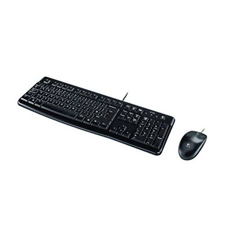 Tastiera e Mouse Ottico Logitech MK120 USB Nero