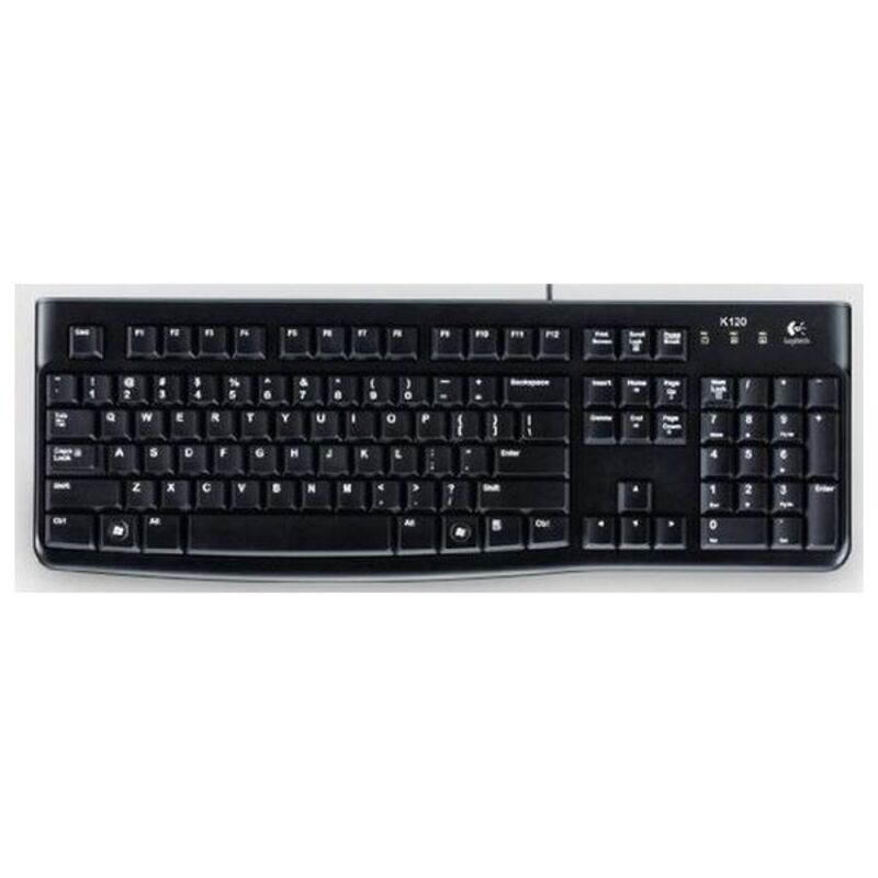 Tastiera Logitech K120 Nero