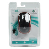 Souris optique sans fil Logitech M185 RF 1000 DPI Rosso