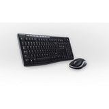 Tastiera e Mouse Ottico Logitech 920-004513 2,4 GHz Nero Senza fili