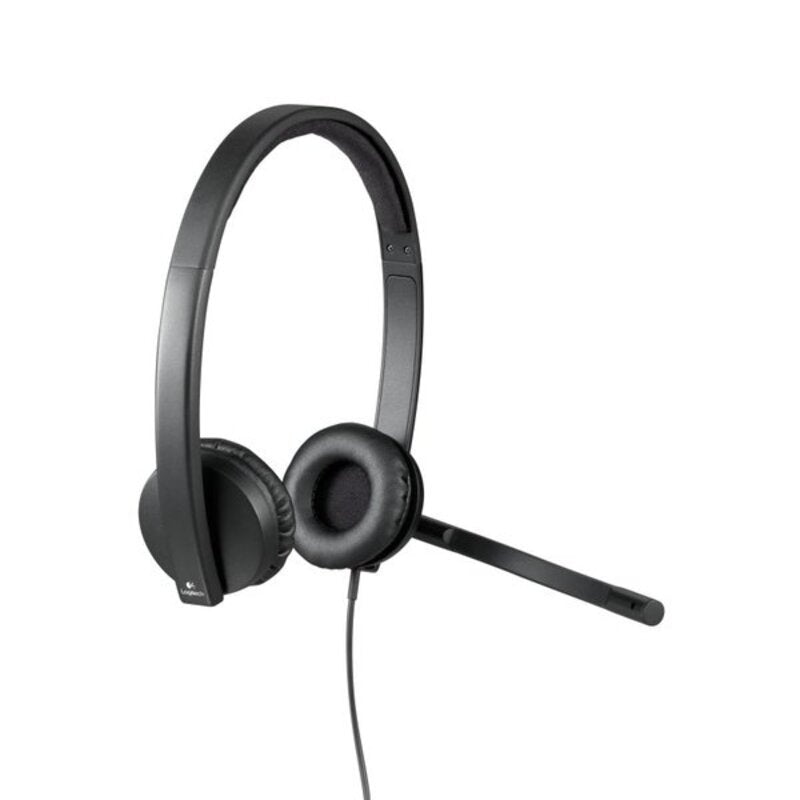 Kopfhörer mit Mikrofon Logitech STEREO H570e Schwarz