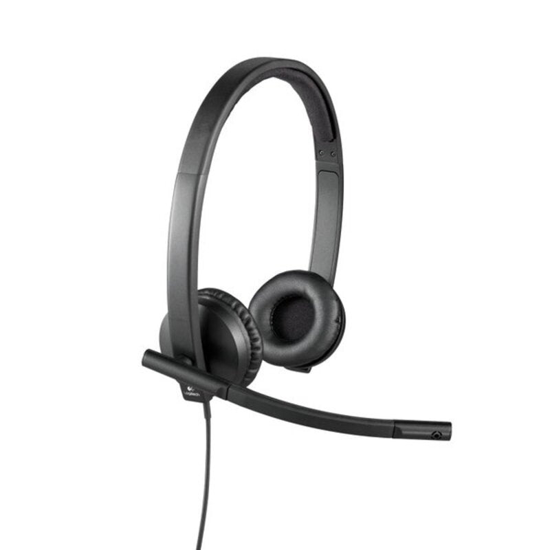 Kopfhörer mit Mikrofon Logitech STEREO H570e Schwarz