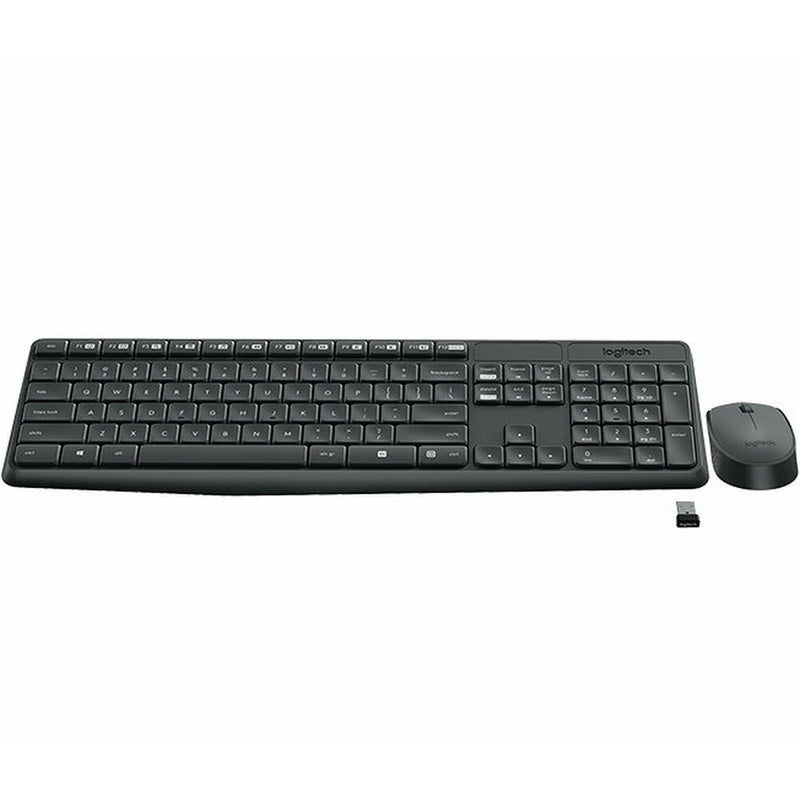 Teclado Logitech MK235 Negro Inalámbrico