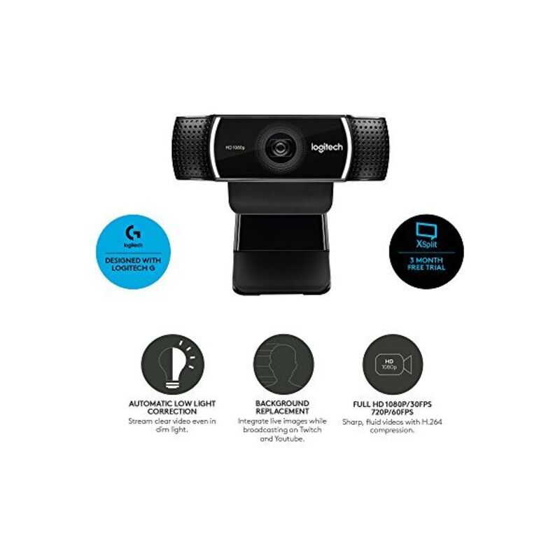 Webcam Logitech 960-001088           HD 1080p Streaming