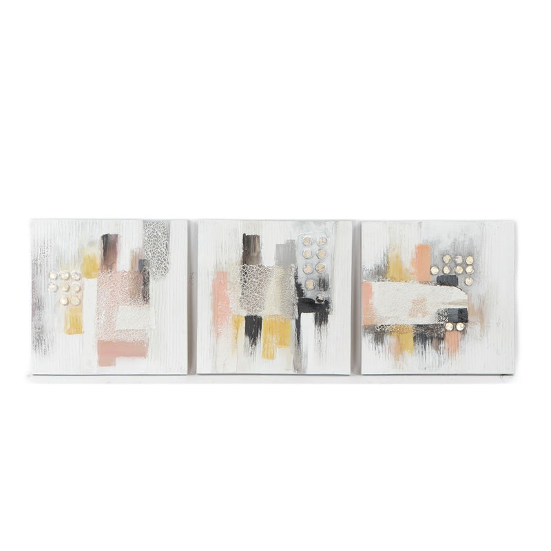 Quadro DKD Home Decor Abstract (60 x 2.8 x 60 cm) (3 pcs)