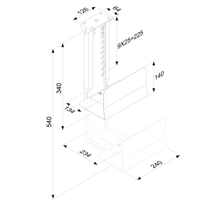 Supporto Neomounts CPU-D200BLACK