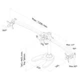 Supporto da Tavolo per Schermo Neomounts FPMA-D700DD3