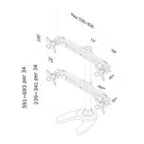 Supporto da Tavolo per Schermo Neomounts FPMA-D700DD4