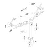 Support de table d'écran Neomounts FPMA-D935D