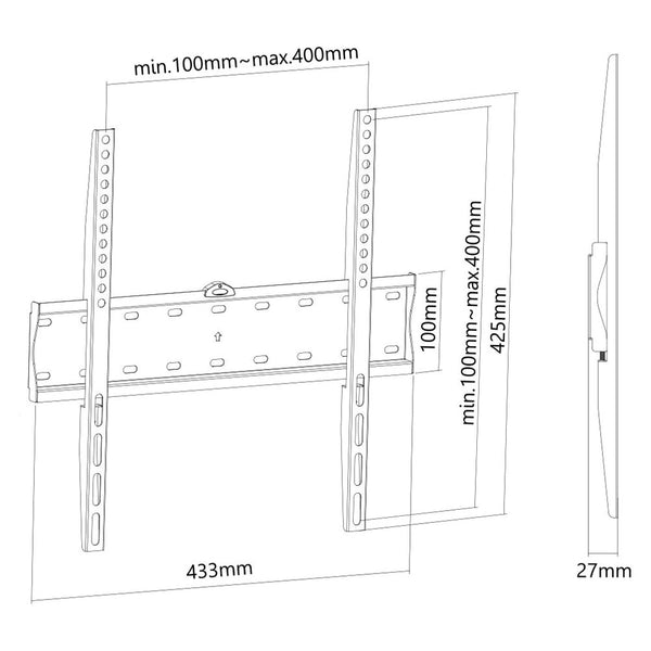 Supporto TV Neomounts FPMA-W300BLACK