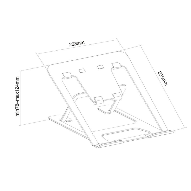 Supporto per Portatile Neomounts NSLS085BLACK