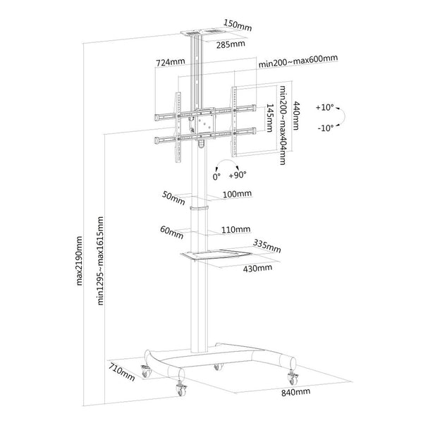 Supporto TV Neomounts PLASMA-M1900E