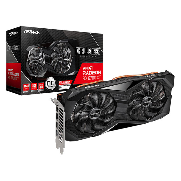 ASROCK RADEON RX 6700 XT D 12 Go GB GDD6 Carte graphique Ultra HD 8K 8K