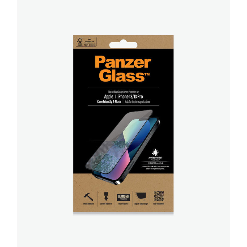 Proteggi Schermo Panzer Glass Friendly & Black IPHONE 13 PRO IPHONE 13