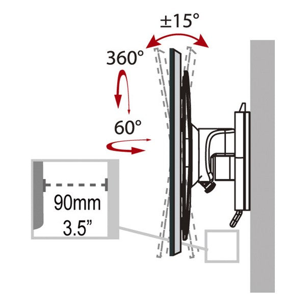 Supporto TV Haeger Tilt & Swivel 17" - 37"