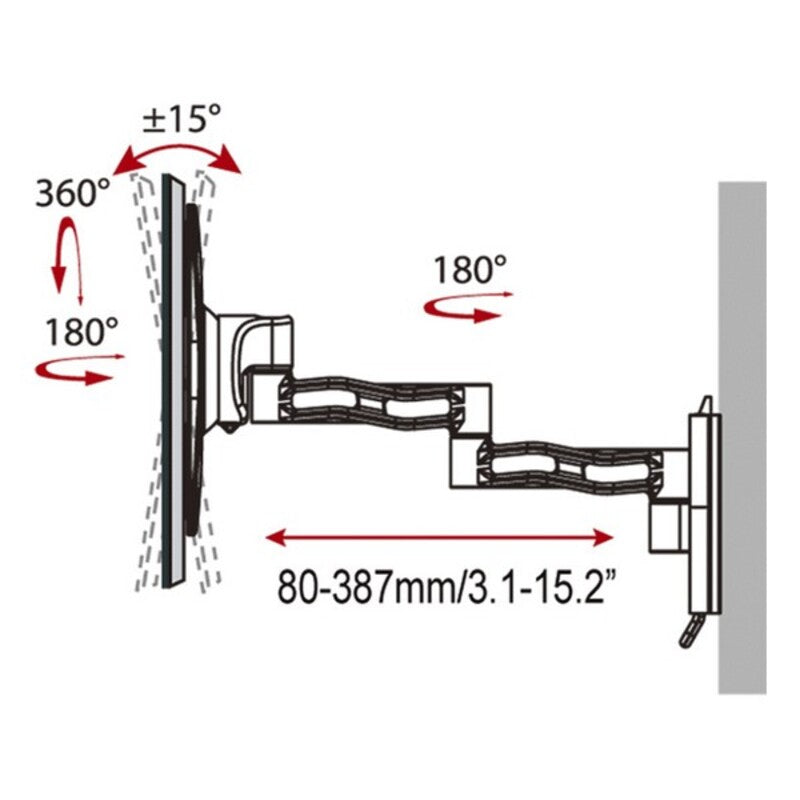 Supporto TV Haeger Triple Tilt & SWIVEL 17" - 37"