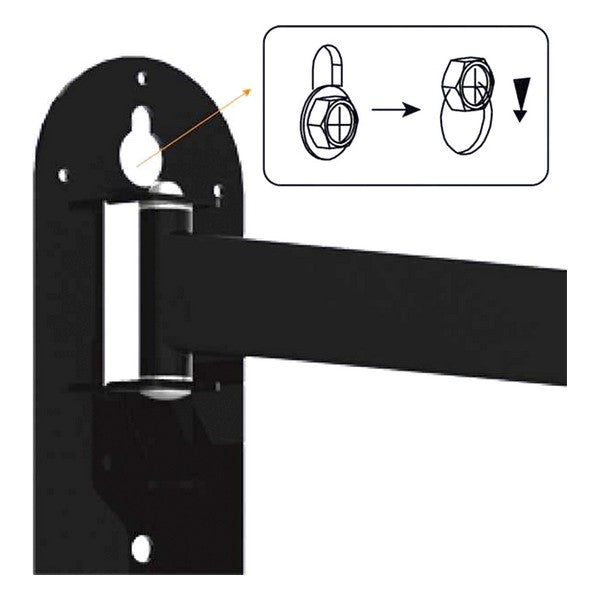 Soutien télévisé Haeger Grand Triple Tilt & Swivel 23 "- 50"