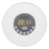 Radio Sveglia Denver Electronics CRLB-400 FM Bluetooth LED Bianco