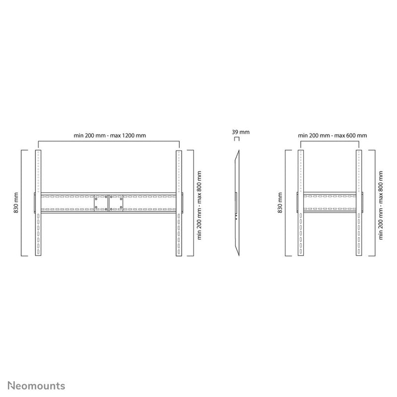 Supporto TV Neomounts LFD-W1500            60-100" 150 kg