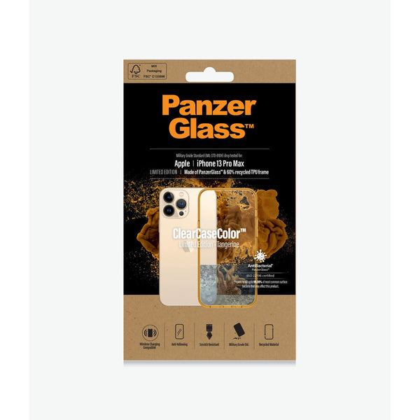 Panzer Glass Tangerine iPhone 13 Pro Max Golden Golden Golden Case