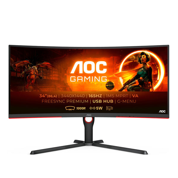 Monitor AOC CU34G3S/BK QUAD HD LED