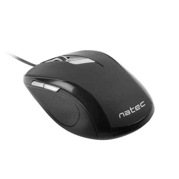 Souris avec câble et capteur optique Natec Pigeon 2400 DPI Nero