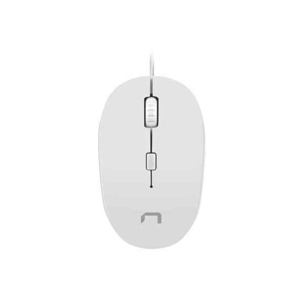 Souris avec câble et capteur optique Natec Sparrow 1200 dpi blanc