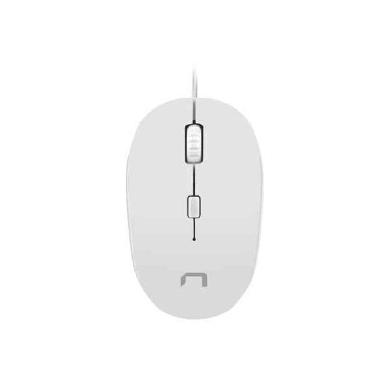 Souris avec câble et capteur optique Natec Sparrow 1200 dpi blanc